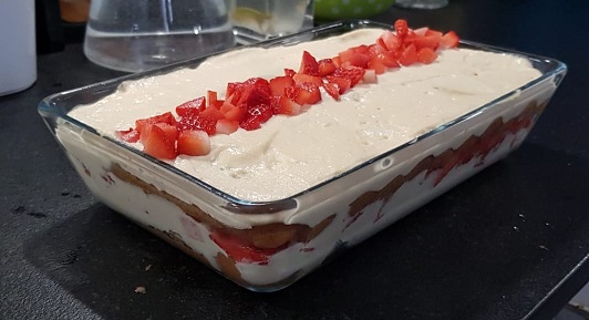 Tiramisu aux fraises et à la&nbsp;bergamote
