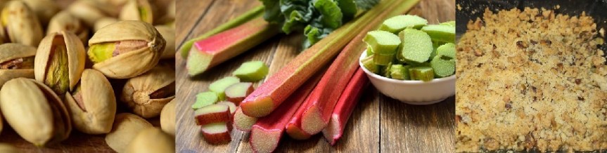 Crumble rhubarbe et&nbsp;pistaches